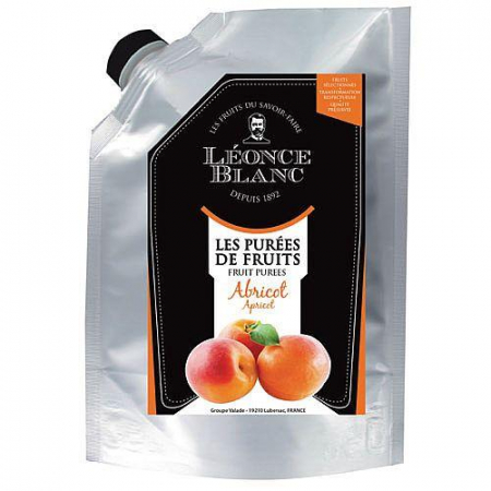 Piure Fructe, Siropuri - Piure Pasteurizat de Caise 1 kg Leonce Blanc