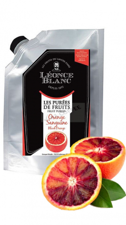 Piure Fructe, Siropuri - Piure Pasteurizat de Portocale Rosii 1 kg Leonce Blanc
