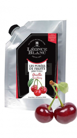 Piure Fructe, Siropuri - Piure Pasteurizat de Visine 1 kg Leonce Blanc