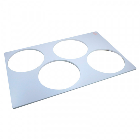 Brutarie, Patiserie - Ustensile - Placa Formare 4 Discuri Ø 19.5 cm si H 8 mm, Material Plastic Rigid