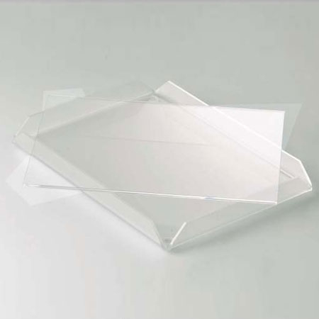 Accesorii Tort, Candy Bar, Bufet - Platou Plexiglas Transparent, 22.5 x 16.5 x H 0.2 cm