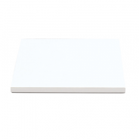 Accesorii Tort, Candy Bar, Bufet - Platou Tort Patrat Alb Satinat, 30 x 30 x H 1.2 cm