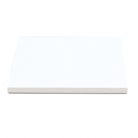 Accesorii Tort, Candy Bar, Bufet - Platou Tort Patrat Alb Satinat, 36 x 36 x H 1.2 cm