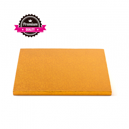 Accesorii Tort, Candy Bar, Bufet - Platou Tort Patrat Portocaliu, 30 x 30 x H 1.2 cm