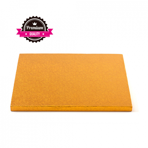Accesorii Tort, Candy Bar, Bufet - Platou Tort Patrat Portocaliu, 35 x 35 x H 1.2 cm