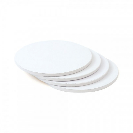 Platou Tort Rotund Alb Satinat, Ø 25 x H 1.2 cm [2]