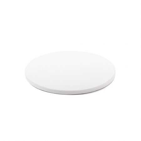 Platouri Tort - Platou Tort Rotund Alb Satinat, Ø 25 x H 1.2 cm