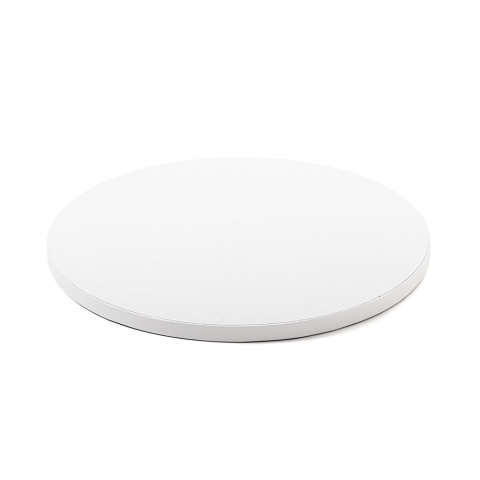 Platouri Tort - Platou Tort Rotund Alb Satinat, Ø 40 x H 1.2 cm