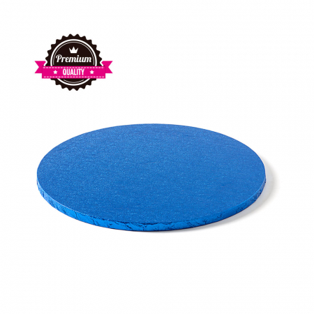 Accesorii Tort, Candy Bar, Bufet - Platou Tort Rotund Albastru, Ø 25 x H 1.2 cm