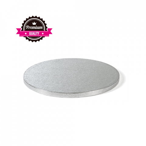 Platouri Tort - Platou Tort Rotund Argintiu, Ø 40 x H 1.2 cm