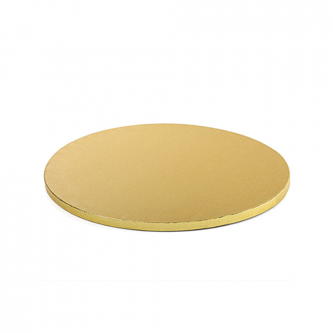 Platouri Tort - Platou Tort Rotund Auriu Satinat, Ø 36 x H 1.2 cm