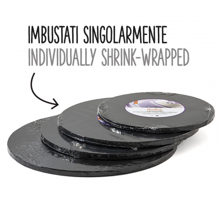 Platou Tort Rotund Negru, Ø 30 x H 1.2 cm [2]