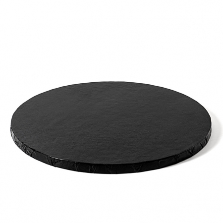 Accesorii Tort, Candy Bar, Bufet - Platou Tort Rotund Negru, Ø 30 x H 1.2 cm