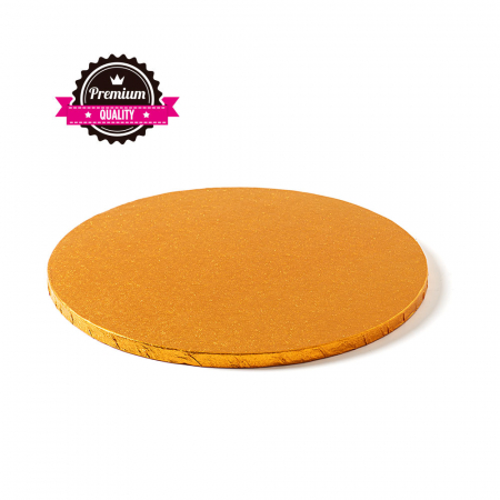 Accesorii Tort, Candy Bar, Bufet - Platou Tort Rotund Portocaliu, Ø 30 x H 1.2 cm