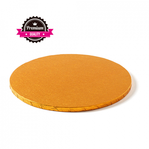 Accesorii Tort, Candy Bar, Bufet - Platou Tort Rotund Portocaliu, Ø 35 x H 1.2 cm