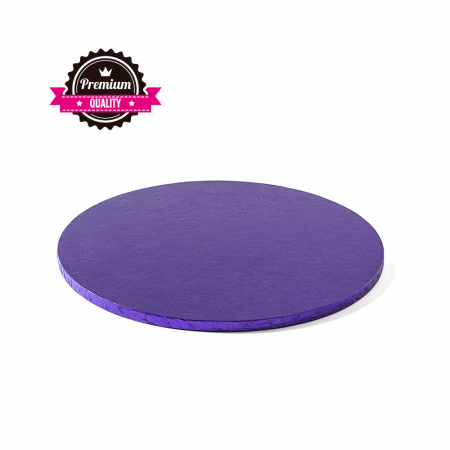 Accesorii Tort, Candy Bar, Bufet - Platou Tort Rotund Violet, Ø 25 x H 1.2 cm