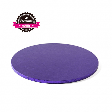 Accesorii Tort, Candy Bar, Bufet - Platou Tort Rotund Violet, Ø 30 x H 1.2 cm