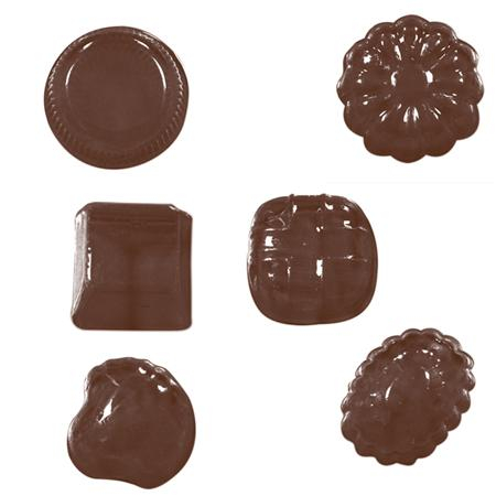 Matrite Plastic Decoruri Ciocolata - Praline Mixte 6 modele - Matrita Plastic Ciocolata