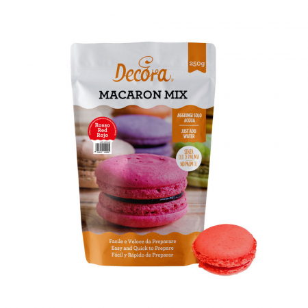 Materii Prime, Ingrediente - Premix Macarons Rosu 250 gr