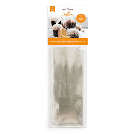 Ambalaje, Etichete, Suporturi - Pungi XXL, Celofan Transparent, 40 x H 48 cm, Set 5 Buc