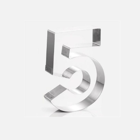 Cofetarie - Ustensile - Rama Inox Cifra 5, 20.2x16.6xH4 cm