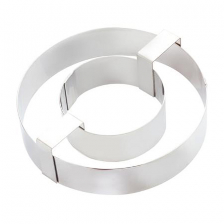 Cofetarie - Ustensile - Rama Inox Donuts (Gogosi) Ø 20 Ø 12 x H 4 cm