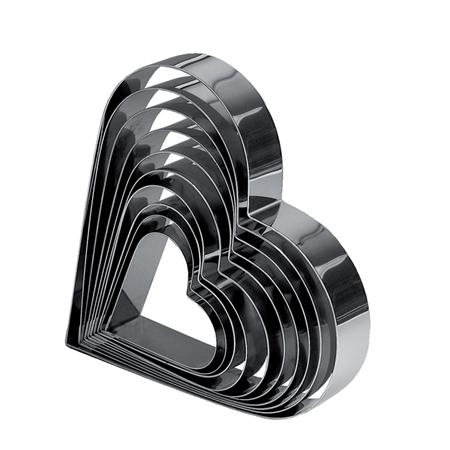Cofetarie - Ustensile - Rama Inox Inima 21.3 x 20.5 x H 5 cm