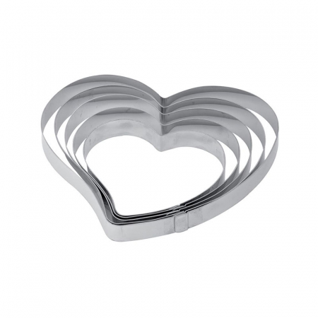 Cofetarie - Ustensile - Rama Inox Inima, 6.4x5.85xH2cm