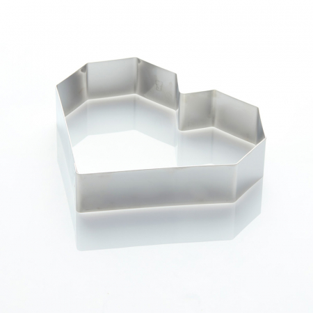 Cofetarie - Ustensile - Rama Inox Inima Diamant 19 x 17 x H 4 cm