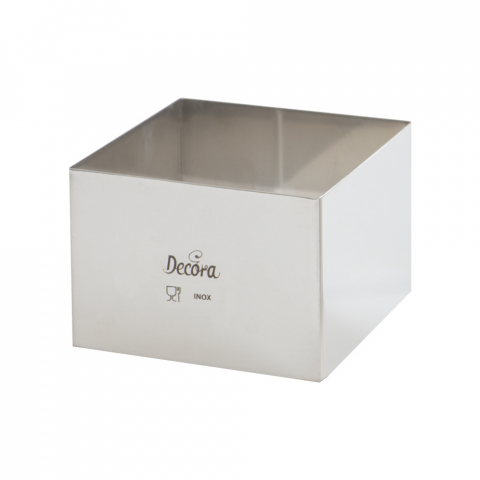 Cofetarie - Ustensile - Rama Inox Patrata 15 x 15 x H 6 cm