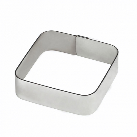 Cofetarie - Ustensile - Rama Inox Patrata Colturi Rotunjite 5.5x5.5xH2cm
