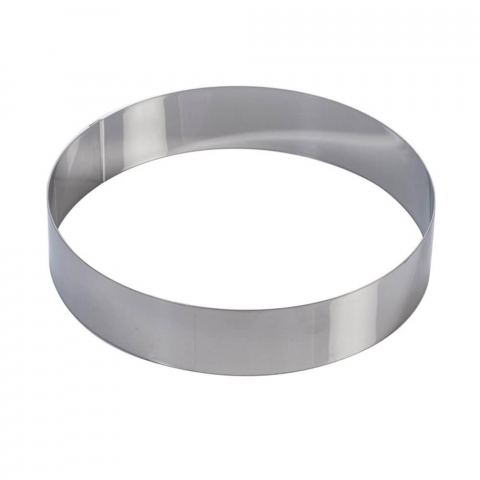 Rame Inox - Rama Inox Rotunda, Inel inox, Ø 24 x H5 cm, Martellato