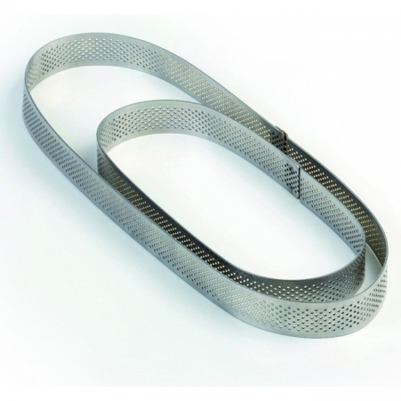 Cofetarie - Ustensile - Rama Microforata Tarte Ovale, 29x9xH2 cm