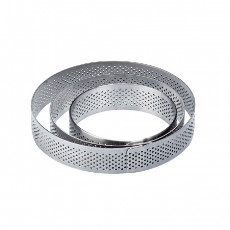 Rame Microforate Tarte - Rama Inox Microforata Tarte Rotunde, Ø7xH3.5 cm
