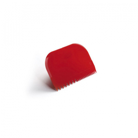 Brutarie, Patiserie - Ustensile - Rascheta Plastic Rosu 14.5x10cm, Margine Zimtata