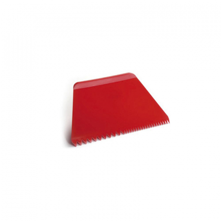 Brutarie, Patiserie - Ustensile - Rascheta Plastic Rosu 21.6x12.8cm, Margine Zimtata