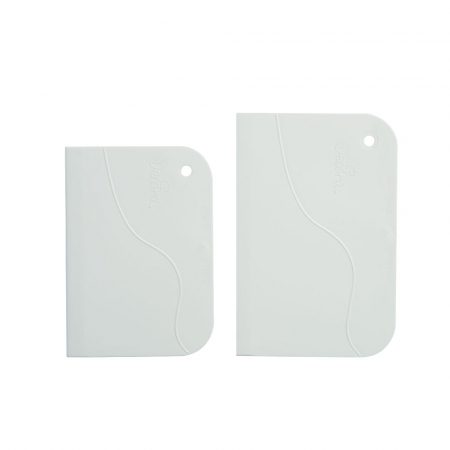 Cutite, Raschete, Raclete, Stante - Raschete Material Plastic Alb, 12x8.3 si 13.5x9.2 cm Model Drept, Set 2 buc