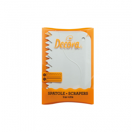 Raschete Material Plastic Alb, 12x8.3 si 13.5x9.2 cm Model Zimtat, Set 2 buc [2]
