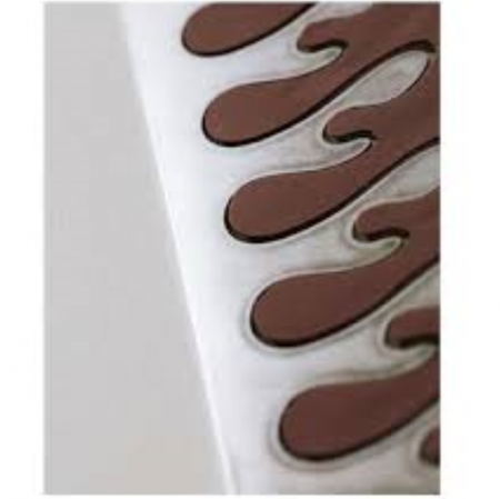 Sablon Inox Decor Tort / Monoportii - Model Picatura , 30xH6.8 [2]