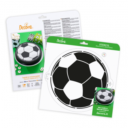 Sablon Plastic Decor Top, Model Minge Fotbal, Ø 25 cm [3]