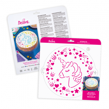 Sablon Plastic Decor Top, Model Unicorn, Ø 25 cm [2]