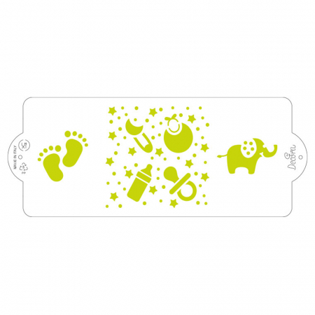 Sablon Plastic Lateral Decor Bebe, 25 x 10 cm [3]