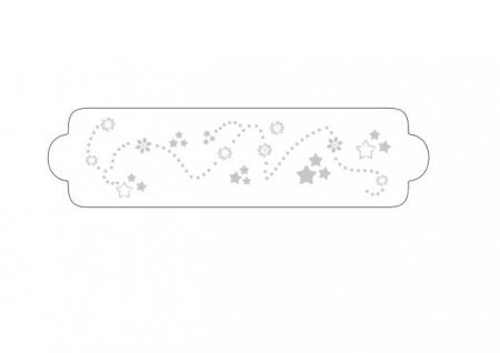 Sabloane Decor - Sablon Plastic Lateral Decor Stelute, 34 x 9 cm