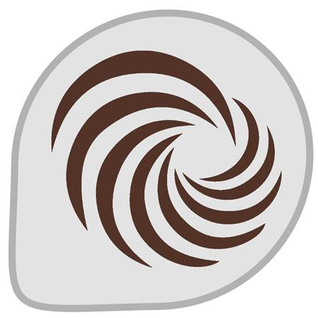 Cofetarie - Ustensile - Sablon Plastic Rotund Decor Vartej Ø 26 cm