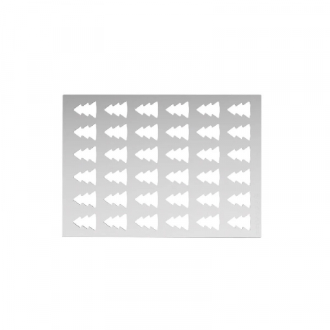 Sabloane Decoruri Ciocolata - Sablon Silicon Brad Craciun - 36 decoruri 3.5 x 2.5 x H 0.2 cm