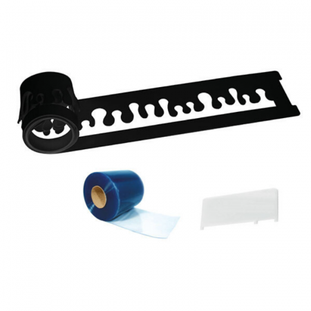 Ciocolaterie - Matrite, Ustensile - Sablon Silicon Decor Lateral Goccia - Set Sablon + Rascheta + Acetofan