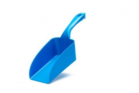 Brutarie, Patiserie - Ustensile - Scafa cu Baza Dreapta 1 Litru, Material Plastic Albastru, L 34 cm
