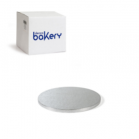 Platouri Tort - Set 10 Platouri Tort Rotunde Argintii, Ø 23 x H 1.2 cm