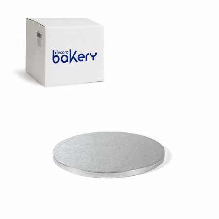 Platouri Tort - Set 10 Platouri Tort Rotunde Argintii,