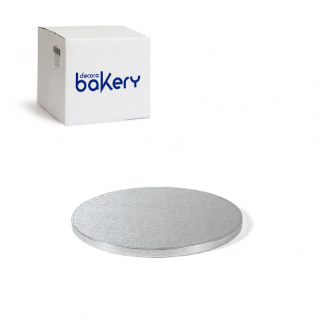 Platouri Tort - Set 10 Platouri Tort Rotunde Argintii, Ø 30 x H 1.2 cm